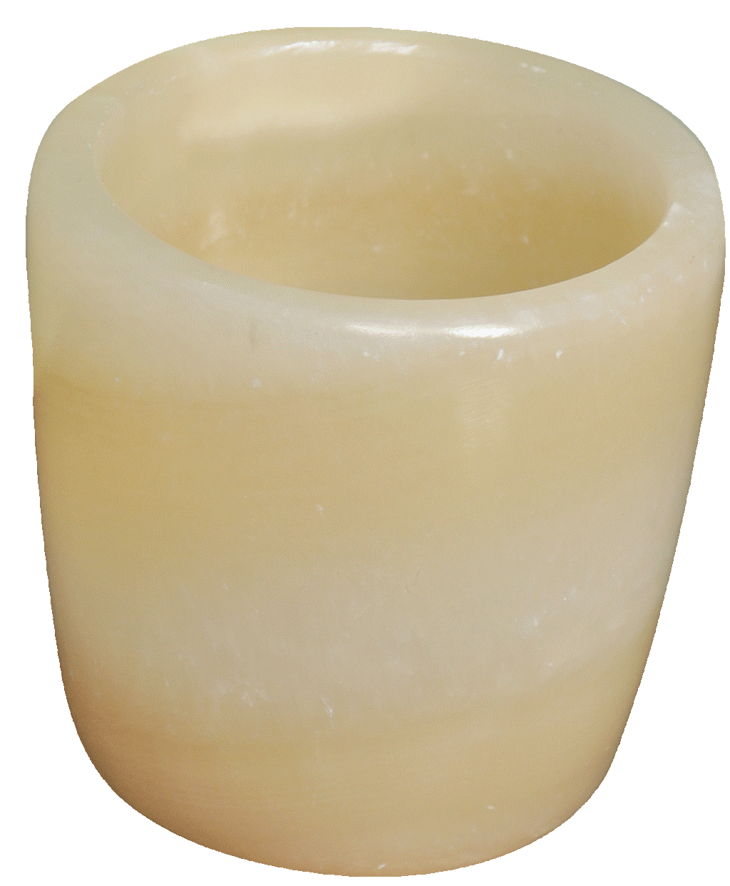 Egyptian Real Alabaster stone / marble Candle holder votive