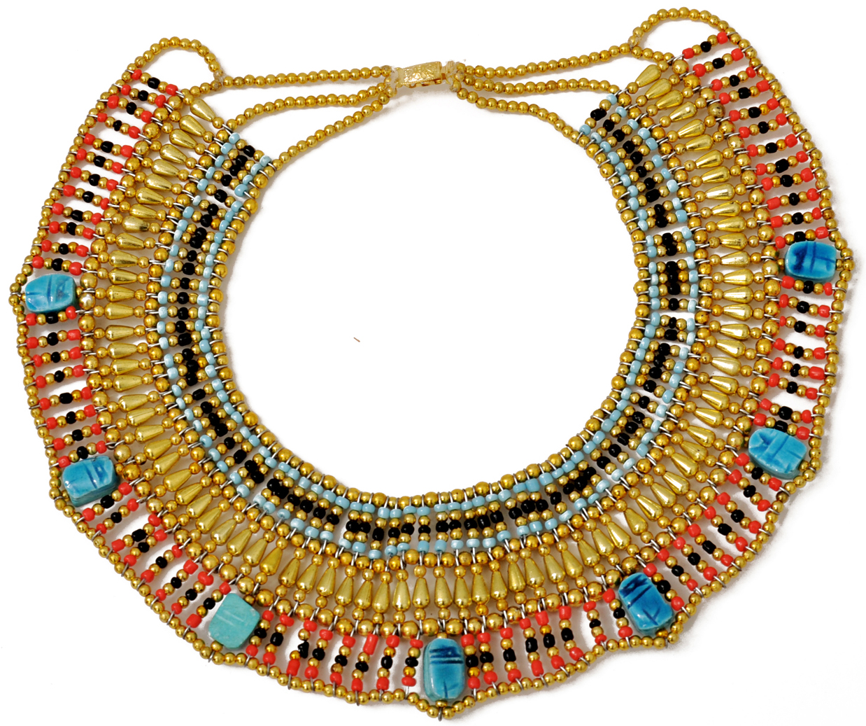 Cleopatra Necklace Collar ancient Egyptian queen costume jewelry - Click Image to Close