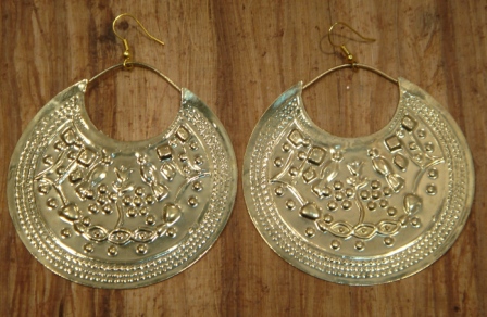 Gold Circle Earrings