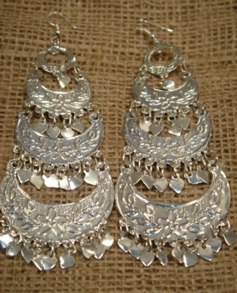 Silver 4 levels Earrings