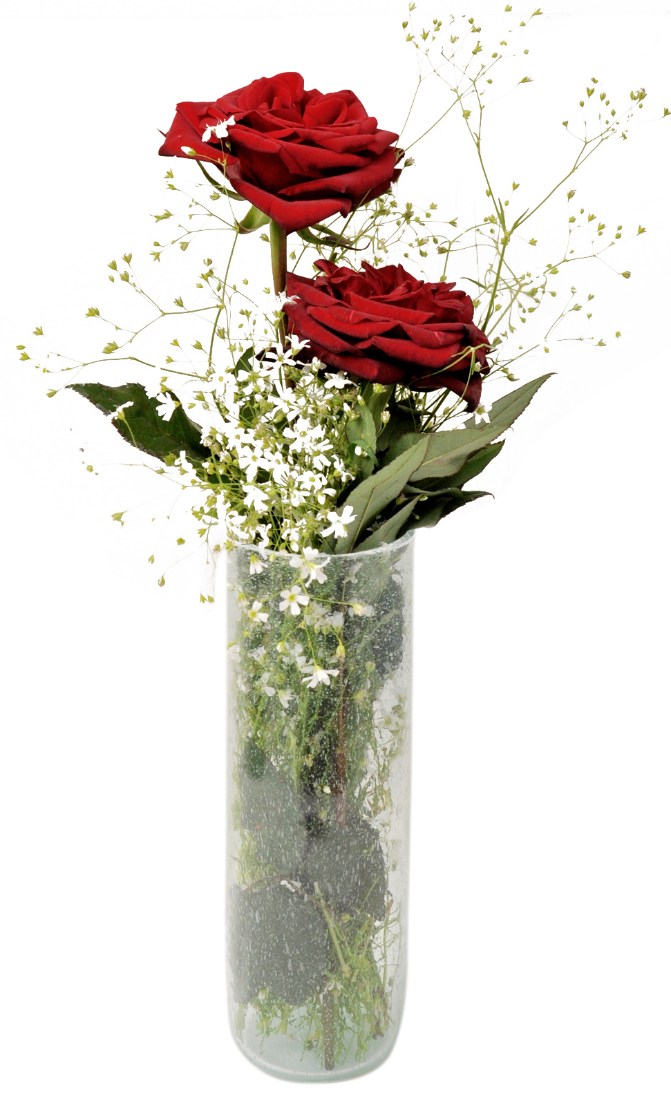 Tall Bud Vase 100% recycled glass mouth blown for a single flowe