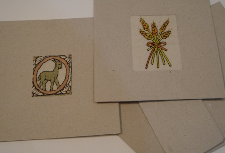 Embroided Recycled Paper Cards