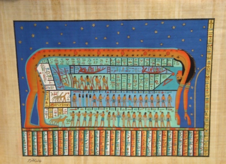 Nut EGYPTIAN PAPYRUS - Click Image to Close