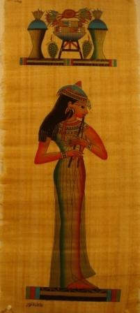 One Dancing Musician Egyptian Papyrus 203O - Click Image to Close