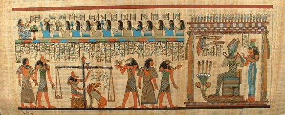 Weighing The Heart Egyptian Papyrus 235R