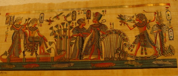 King Tut and His Wife The Swamps Egyptian Papyrus 237R