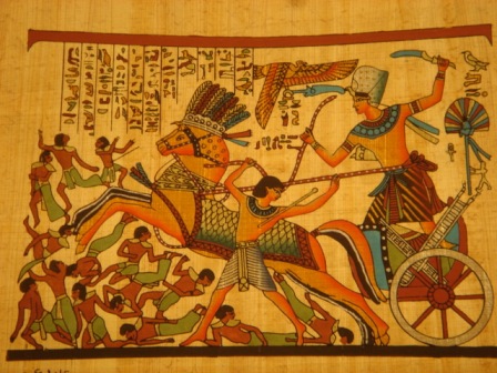 Battle Of Kadesh Egyptian Papyrus 116D - Click Image to Close