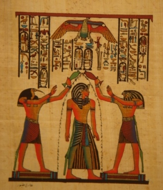 The Coronation Of Ramses Egyptian Papyrus 16D