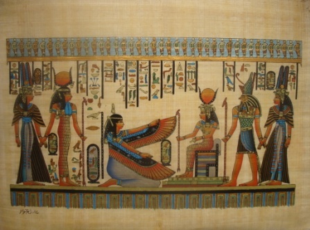 Nefertari,Isis,Maat,Horus