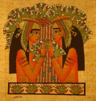 Double Cleopatra Egyptian Papyrus 26D Double Cleopatra Egyptian Papyrus 26D