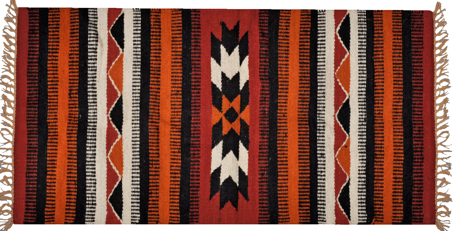100% Wool handloomed handmade Egyptian Tirbal kilim rug 28x61 in