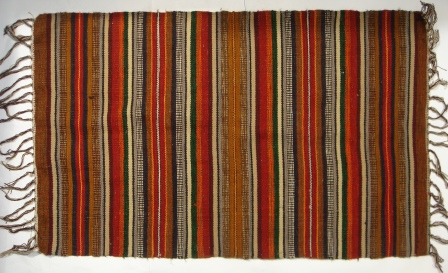 100% Wool handloomed handmade Egyptian Tirbal kilim rug 28x61 in