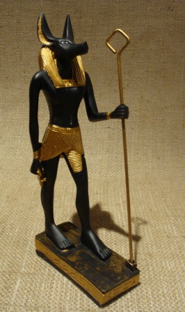 Large EGYPTIAN REPRODUCTION STATUE OF KING Anobes