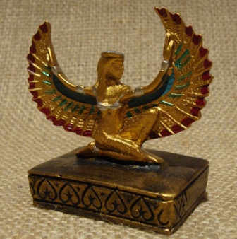 Small EGYPTIAN WINGED ISIS STATUE Egypt goddess replica
